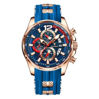 Fashionable Sports Men's Watches, Waterproof Quartz Watches