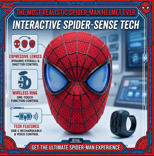Spider Hero Mask with Ring Remote