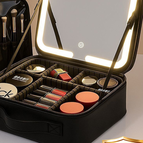 LED Illuminated Makeup Mirror Bag